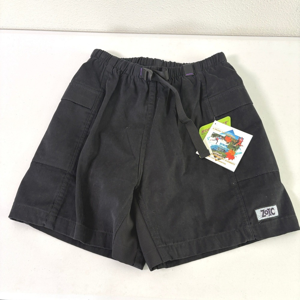 Zoic Vixen Mountain Bike Shorts Size S Black Cotton Cargo Belted 760105 NWT
